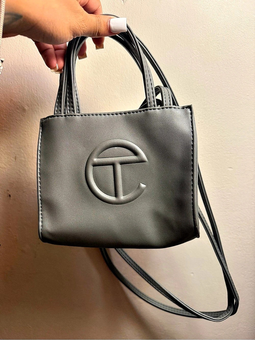 Telfar Small Shopping Bag Gray Tote